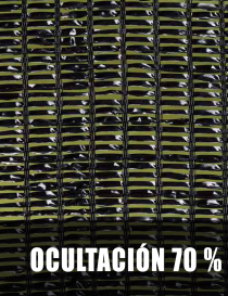 ROLLO MALLA SOMBREO 70% (VERDE, NEGRA O MARRÓN) - 2 X 100