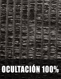 ROLLO MALLA OCULTACIÓN VERDE 100% - 2X100 (PRECIO M²)