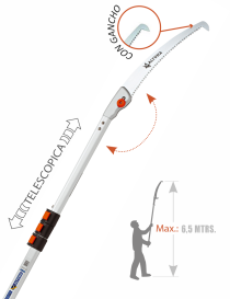 SERRUCHO EXTENSIBLE ALTUNA CON GANCHO 90613 (1.5+1.5)