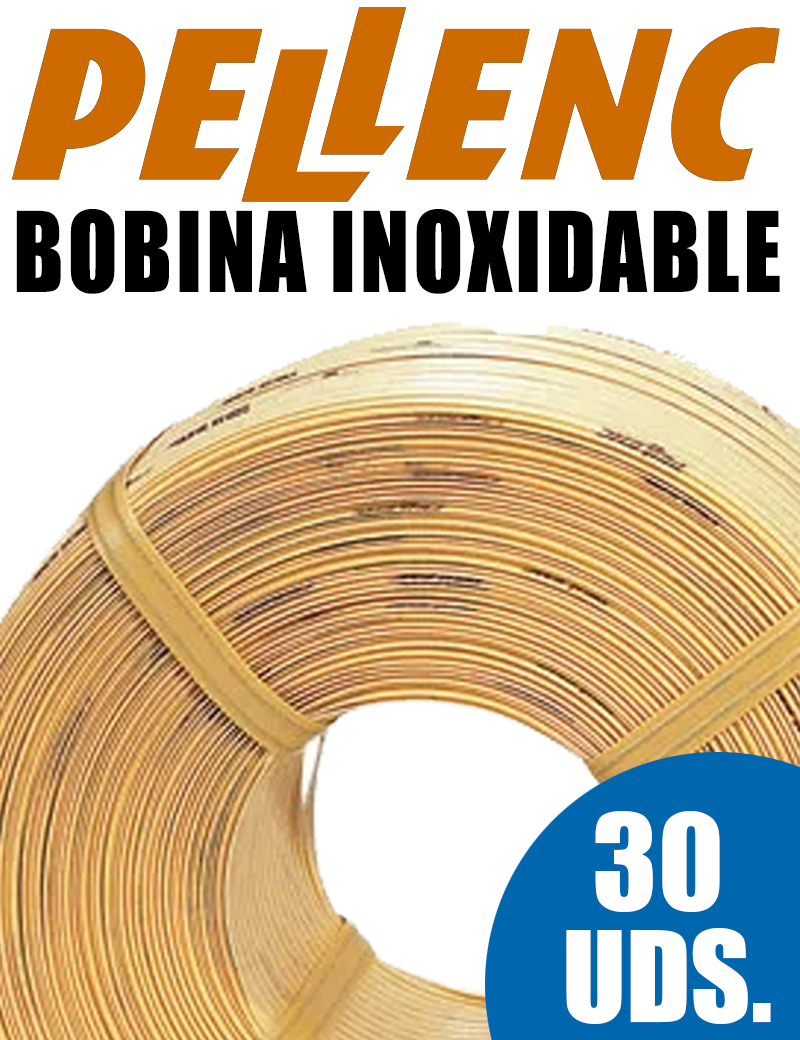 CAJA CINTA INOXIDABLE ATADORA PELLENC FIXION 200 mtrs. (30uds.)