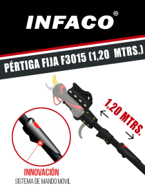 PÉRTIGA FIJA ELECTROCOUP F3015 (1,20 MTRS.)