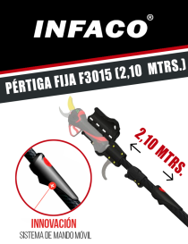 PÉRTIGA FIJA ELECTROCOUP F3015 (2,10 MTRS.)