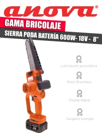 SIERRA DE PODA BATERÍA ANOVA MB600 SIERRA DE PODA BATERÍA ANOVA MB600