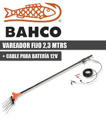 VAREADOR BAHCO FIJO 2,30 MTRS + CABLE PARA BATERÍA 12V - I.V.A. INCLUIDO