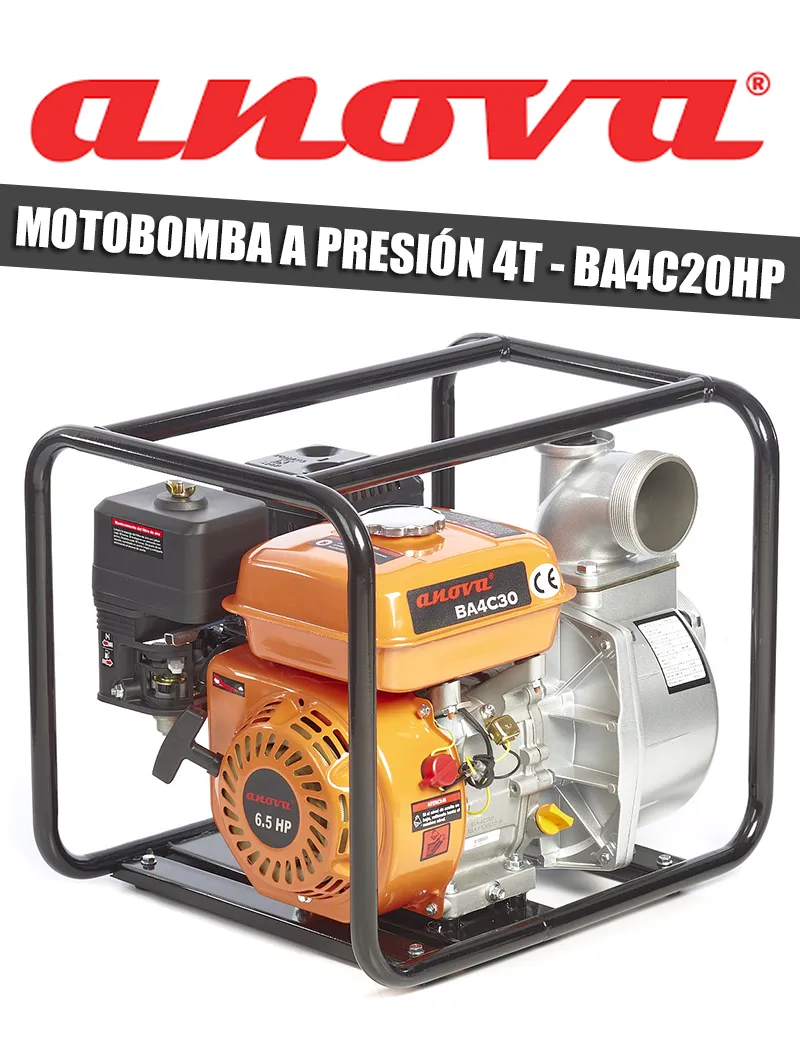 MOTOBOMBA A PRESIÓN ANOVA 4T - I.V.A. Y PORTES INCLUIDOS