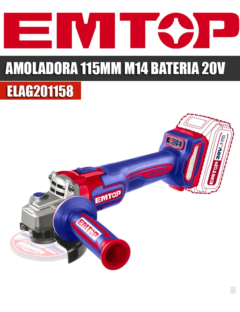 AMOLADORA EMTOP ELAG201158.
