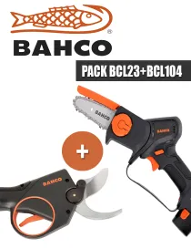 PACK BAHCO TIJERA BCL23 + MOTOSIERRA BCL104 - I.V.A Y PORTES INCLUIDOS.