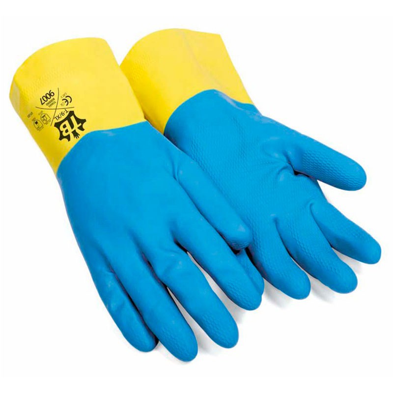 [12 pares] Guantes de limpieza bicolor látex Venitex