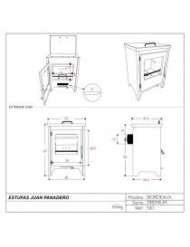 ESTUFA MODELO BORDEAUX. I.V.A INCLUIDO.