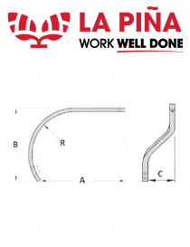 Brazo chisel LA PIÑA 40X30