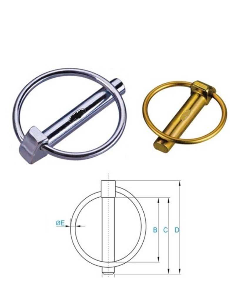 Pasador de anilla de 11 mm (25 unidades)