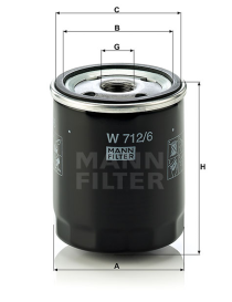 FILTRO MANN W712/6