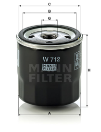 FILTRO MANN W712