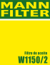 FILTRO MANN W1150/2