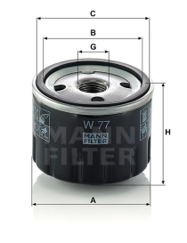 FILTRO MANN W77