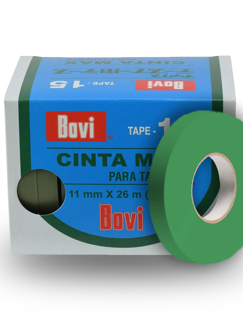 CAJA DE ROLLOS CINTA MAX TAPENER VERDE (10 ROLLOS)