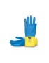 GUANTES LATEX AZUL/AMARILLO MOD. 9007