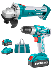 KIT TALADRO + AMOLADORA 20V BATERIA P20S